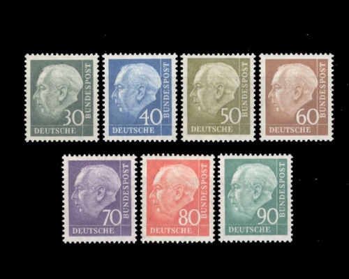 Deutschland (BRD), Michel Nr. 259-265 x w, postfrisch