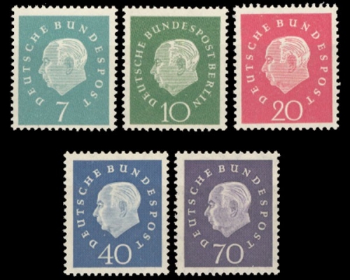 Deutschland (BRD), Michel Nr. 302-306, postfrisch