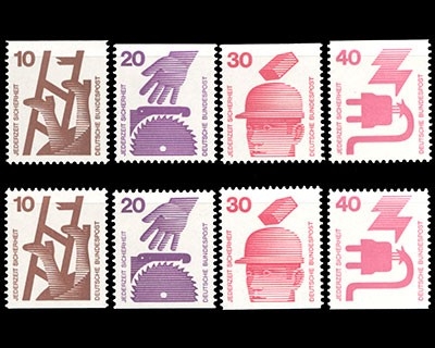 Deutschland (BRD), Michel Nr. 695-699 C/D, postfrisch (361461)