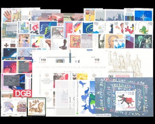 Deutschland (BRD), MiNr. 2027-2086, Jahrgang 1999, postfrisch