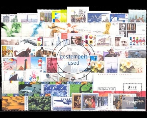 Deutschland (BRD), MiNr. 2374-2433, Jahrgang 2004, gestempelt