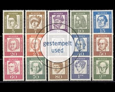 Berlin, Michel Nr. 199-213, gestempelt