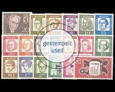 Berlin, MiNr. 197-217, Jahrgang 1961, gestempelt