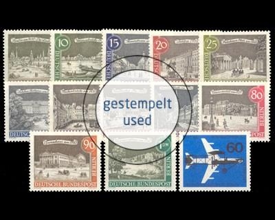 Berlin, MiNr. 218-230, Jahrgang 1962, gestempelt