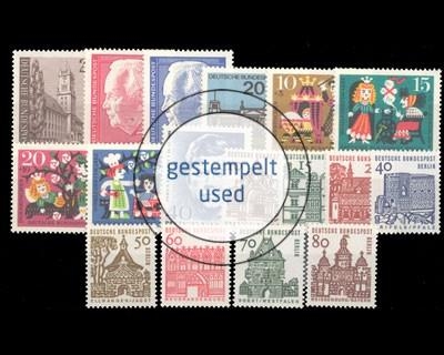 Berlin, MiNr. 233-249, Jahrgang 1964, gestempelt
