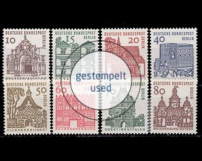 Berlin, Michel Nr. 242-249, gestempelt