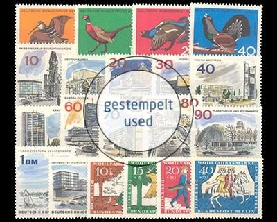 Berlin, MiNr. 250-269, Jahrgang 1965, gestempelt