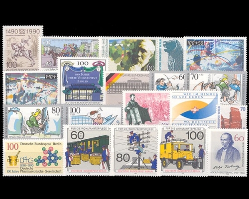Berlin, MiNr. 860-879, Jahrgang 1990, postfrisch