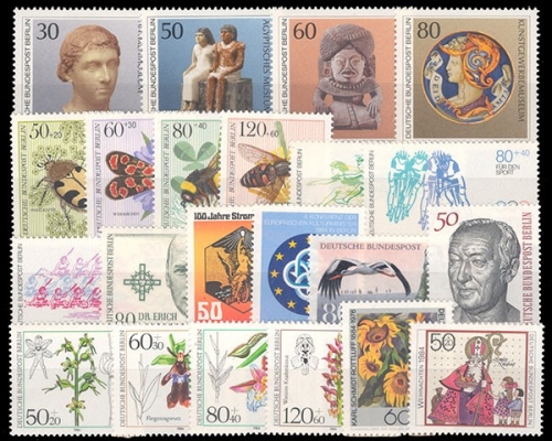 Berlin, MiNr. 708-729, Jahrgang 1984, postfrisch
