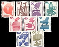Berlin, Michel Nr. 402-411 A, postfrisch