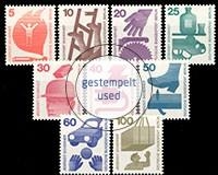 Berlin, Michel Nr. 402-411 A, gestempelt