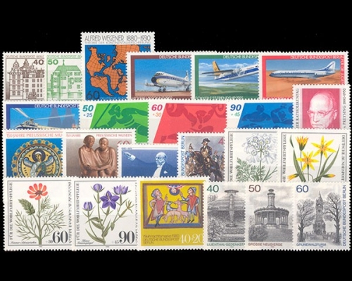 Berlin, MiNr. 614-636, Jahrgang 1980, postfrisch