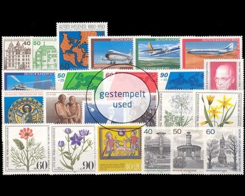 Berlin, MiNr. 614-636, Jahrgang 1980, gestempelt