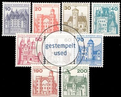 Berlin, Michel Nr. 532-540 A, gestempelt