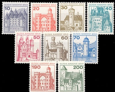 Berlin, Michel Nr. 532-540 A, postfrisch