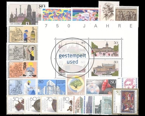 Berlin, MiNr. Block 8- MiNr. 797, Jahrgang 1987, gestempelt