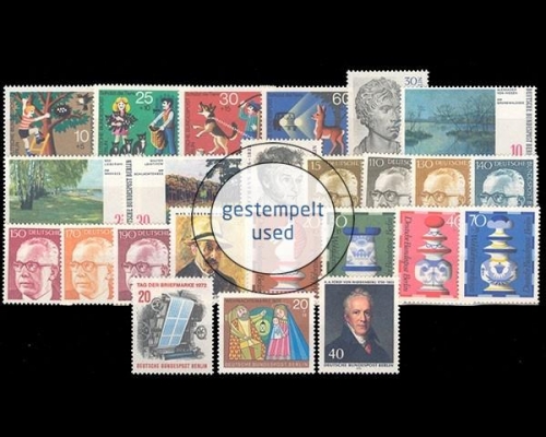 Berlin, MiNr. 418-441, Jahrgang 1972, gestempelt