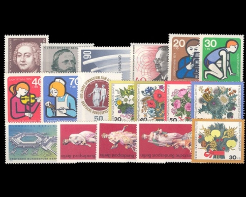 Berlin, MiNr. 464-481, Jahrgang 1974, postfrisch