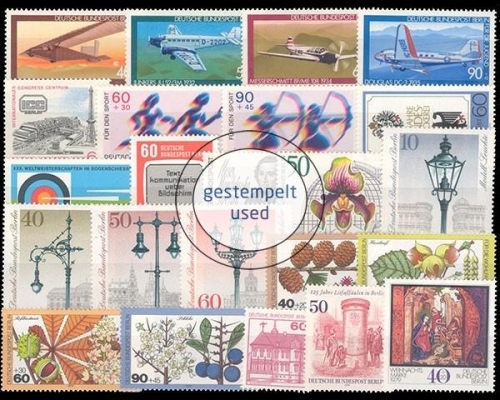 Berlin, MiNr. 591-613, Jahrgang 1979, gestempelt