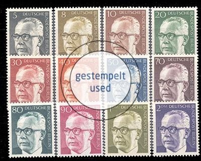 Berlin, Michel Nr. 359-370, gestempelt