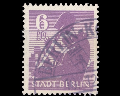 SBZ, Michel Nr. 2 A wbx, gestempelt, sehr seltene Marke !!