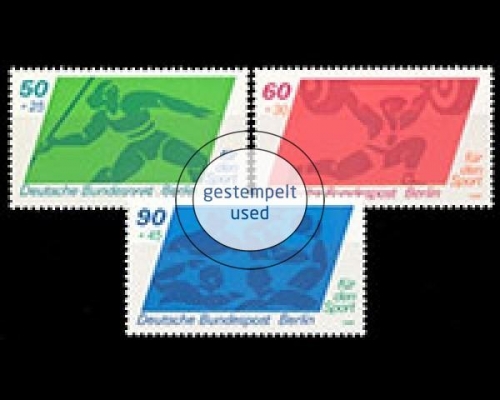 Berlin, Michel Nr. 621-623, gestempelt
