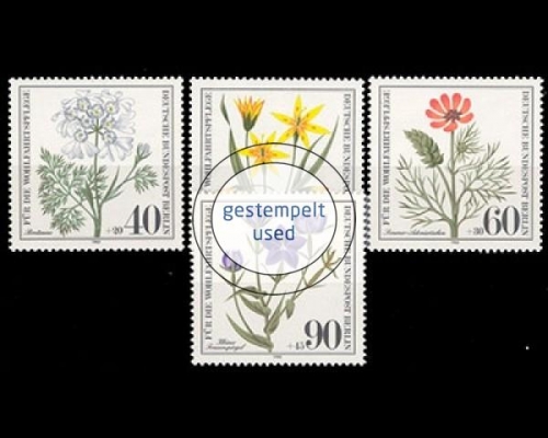 Berlin, Michel Nr. 629-632, gestempelt