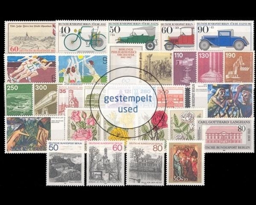 Berlin, MiNr. 659-688, Jahrgang 1982, gestempelt