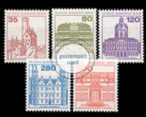 Berlin, Michel Nr. 673-677 A, gestempelt