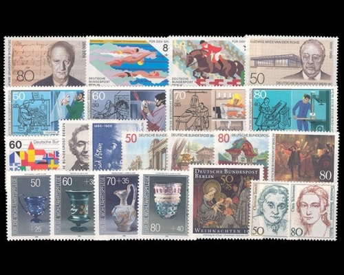 Berlin, MiNr. 750-771, Jahrgang 1986, postfrisch