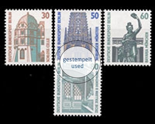 Berlin, Michel Nr. 793-796 A, gestempelt