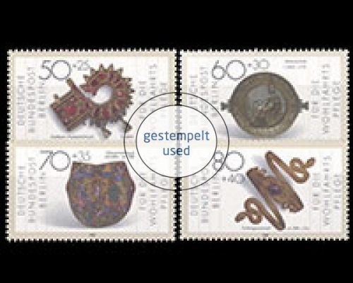 Berlin, Michel Nr. 789-792, gestempelt