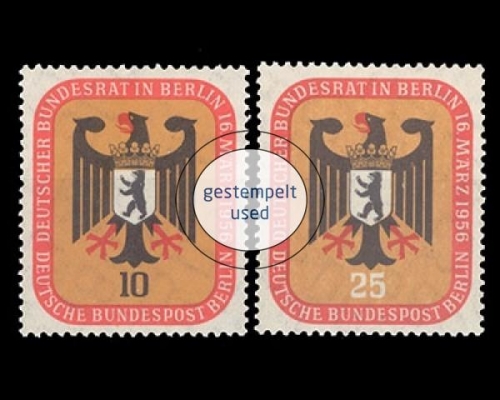 Berlin, Michel Nr. 136-137, gestempelt