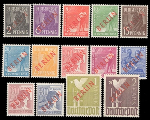 Berlin, Michel Nr. 21-34, postfrisch