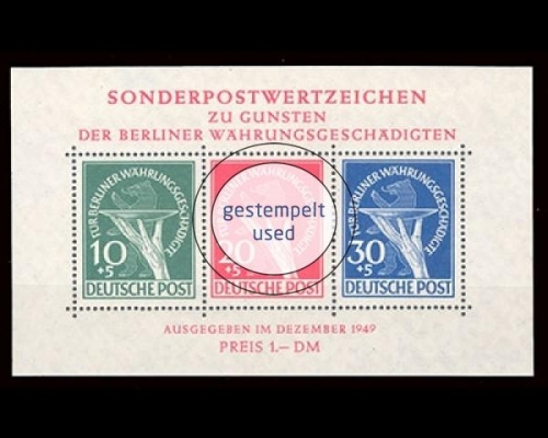 Berlin, Block 1, gestempelt