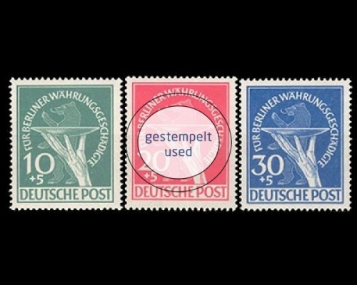 Berlin, Michel Nr. 68-70, gestempelt