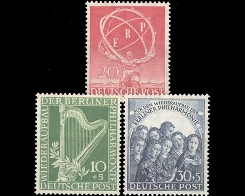 Berlin, MiNr. 71-73, Jahrgang 1950, postfrisch