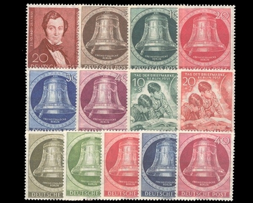 Berlin, MiNr. 74-86, Jahrgsang 1951, postfrisch