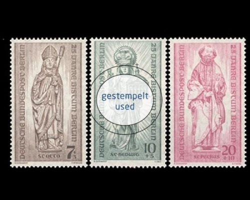 Berlin, Michel Nr. 132-134, gestempelt
