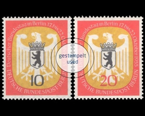 Berlin, Michel Nr. 129-130, gestempelt