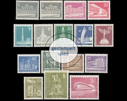 Berlin, Michel Nr. 140-154, gestempelt
