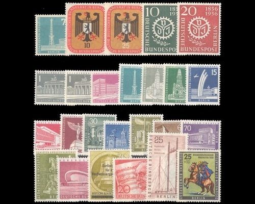 Berlin, MiNr. 135-158, Jahrgang 1956, postfrisch