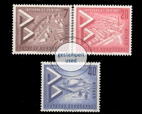 Berlin, Michel Nr. 160-162, gestempelt