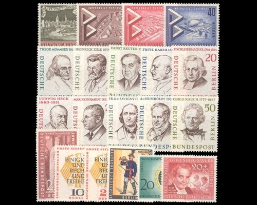 Berlin, MiNr. 159-178, Jahrgang 1957, postfrisch