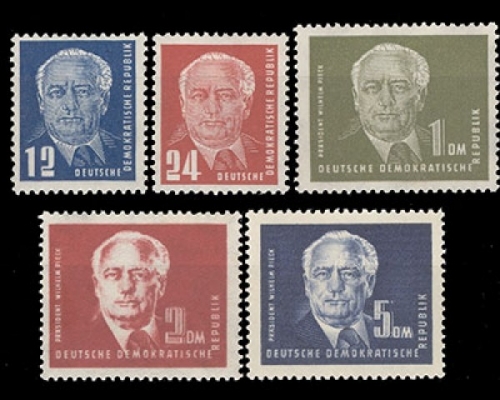 DDR, Michel Nr. 251-255, postfrisch