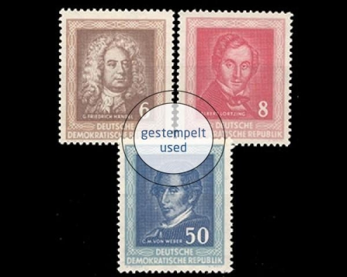 DDR, Michel Nr. 308-310, gestempelt