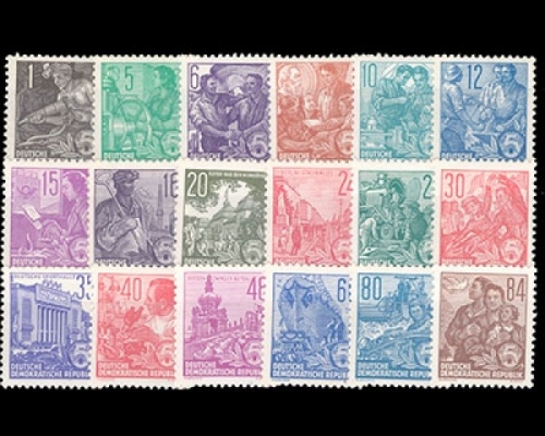 DDR, Michel Nr. 405-422, postfrisch