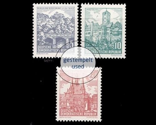 DDR, Michel Nr. 835-837, gestempelt