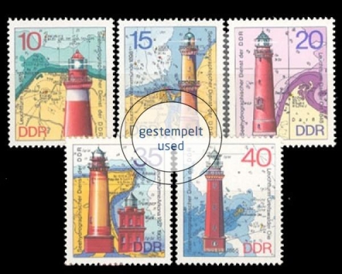 DDR, Michel Nr. 1953-1957, gestempelt