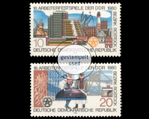 DDR, Michel Nr. 2514-2515, gestempelt